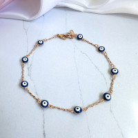 Цепочка на ногу "Глаз от сглаза" - защитный амулет, Xuping Jewelry