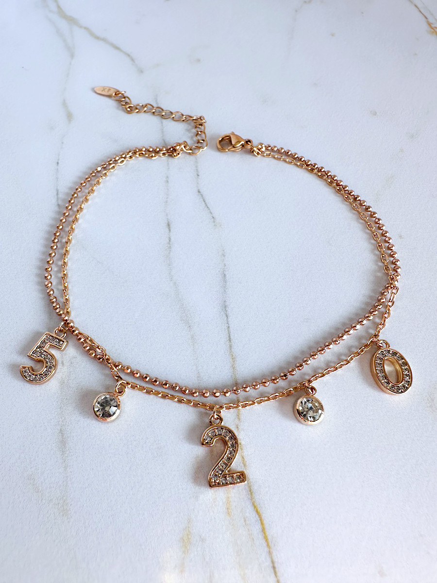 Браслет на ногу "520" с зашифрованной фразой «Я люблю тебя» (Xuping Jewelry) Браслет на ногу "520" с зашифрованной фразой «Я люблю тебя» (Xuping Jewelry)