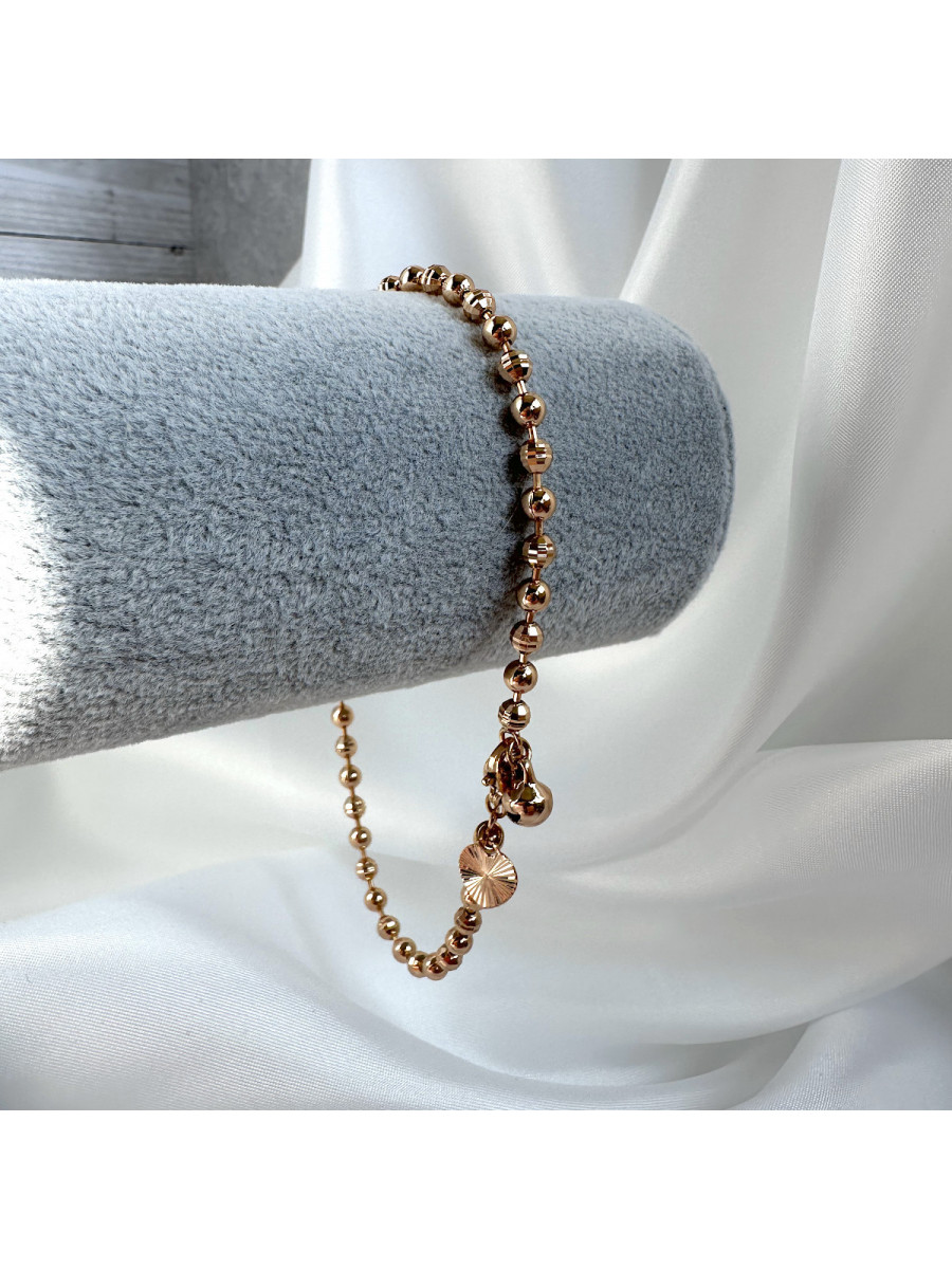 Позолоченный ножной браслет шариками (26 см.), Xuping Jewelry Позолоченный ножной браслет шариками (26 см.), Xuping Jewelry