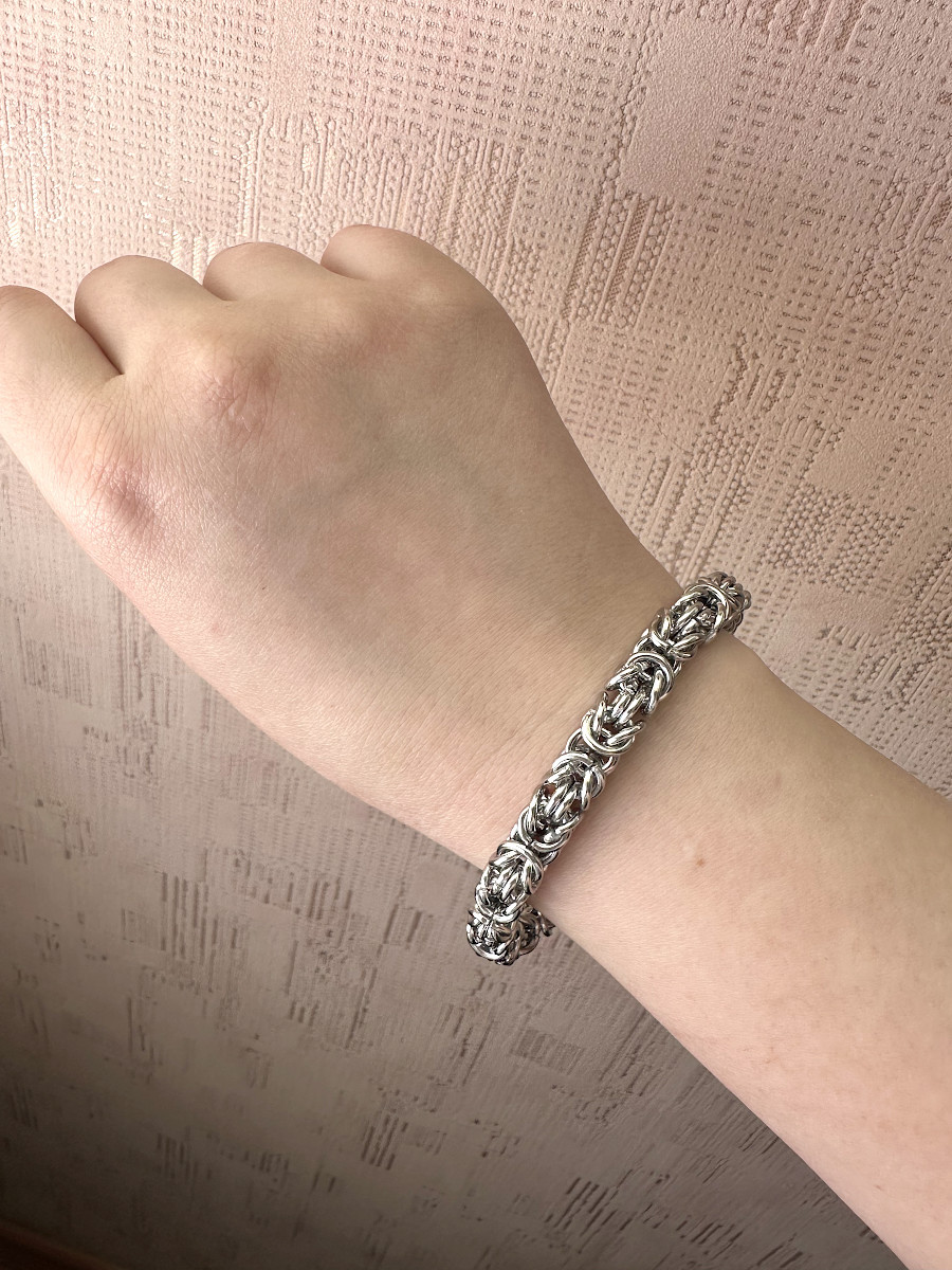 Браслет византийского плетения 21 x 0.8 см., Xuping Jewelry