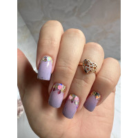 Кольцо на фалангу с узорчатым сердцем, Xuping Jewelry