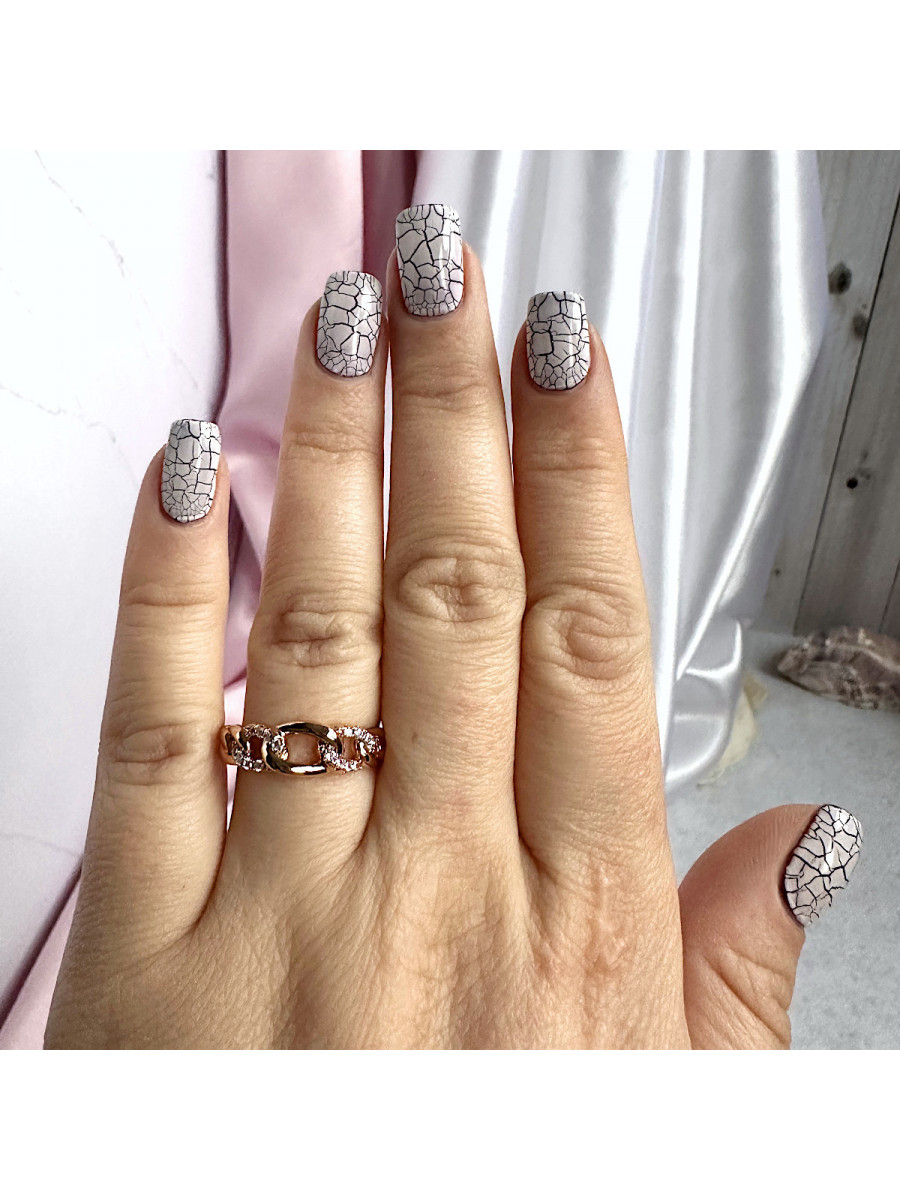 Кольцо "Цепь" с цирконами, Xuping Jewelry Кольцо "Цепь" с цирконами, Xuping Jewelry
