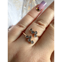 Кольцо - 8 завальцованных цирконов (16-20), Xuping Jewelry