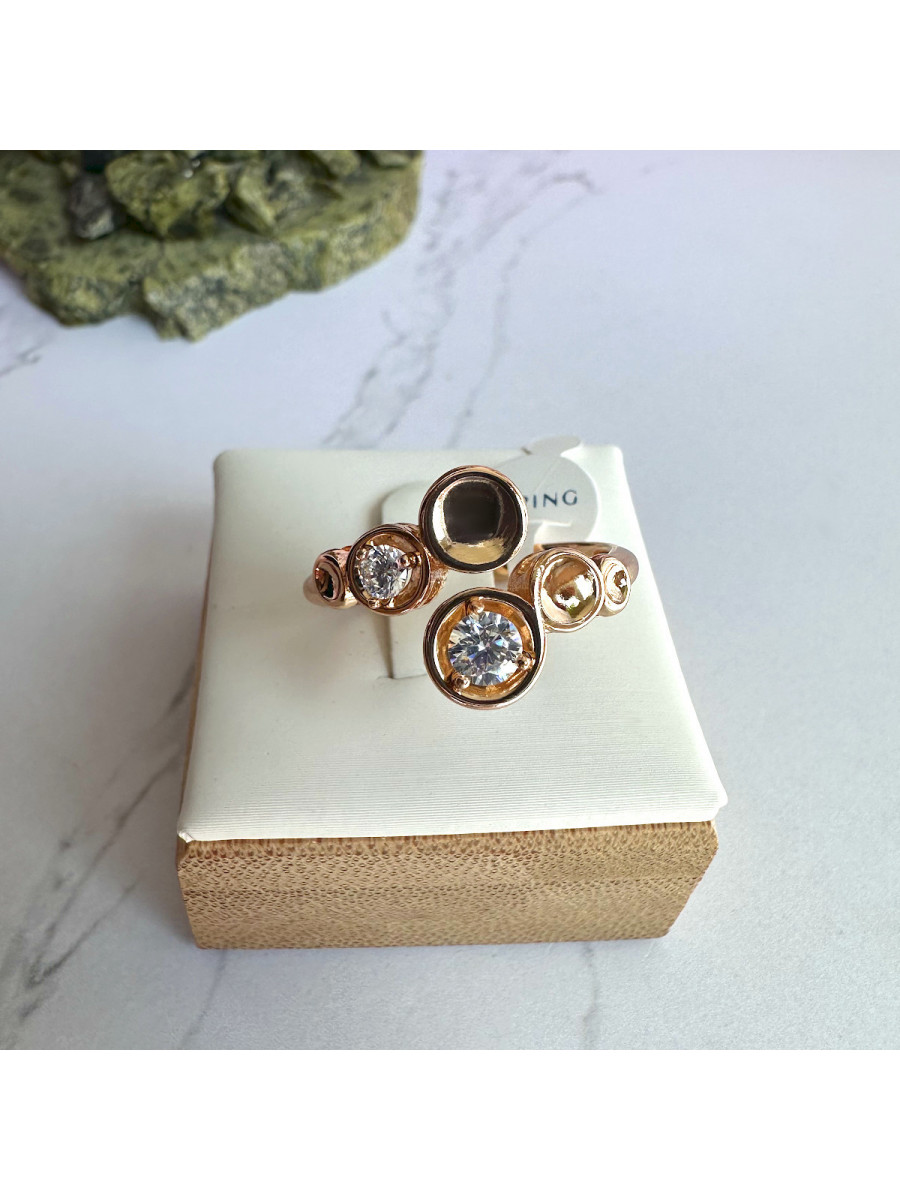 Кольцо позолоченное "Гармония" (16-19), Xuping Jewelry Кольцо позолоченное "Гармония" (16-19), Xuping Jewelry
