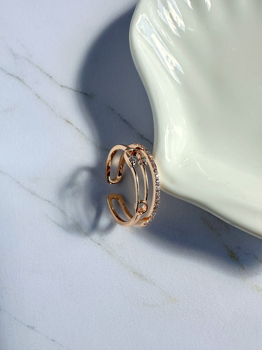 Кольцо-оберег с булавкой от сглаза (16-20), Xuping Jewelry