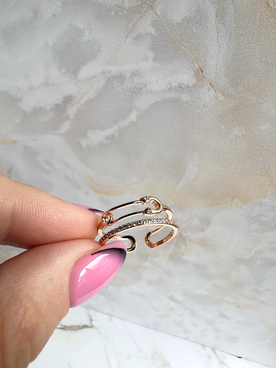 Кольцо-оберег с булавкой от сглаза (16-20), Xuping Jewelry