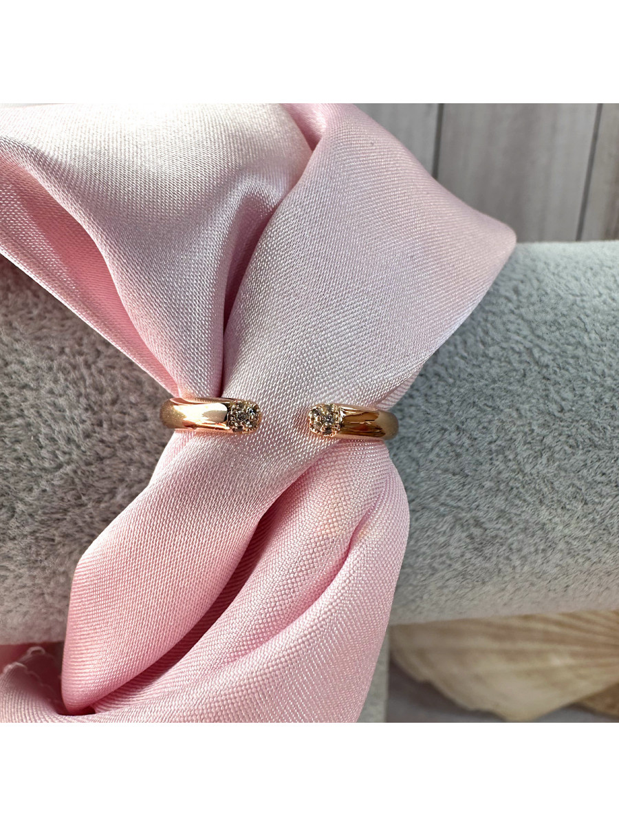 Кольцо "Есть контакт" (универсальный размер) в золоте, Xuping Jewelry Кольцо "Есть контакт" (универсальный размер) в золоте, Xuping Jewelry