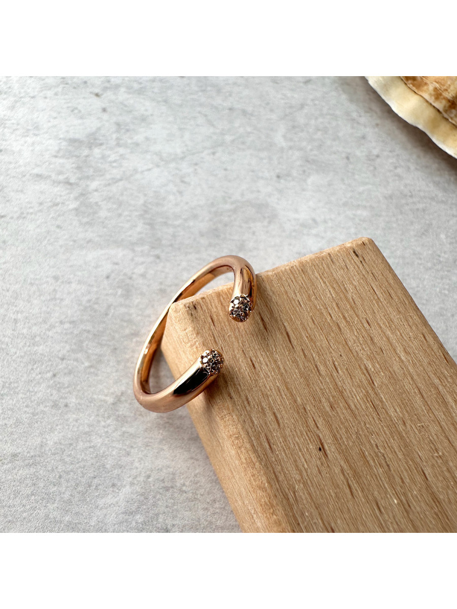 Кольцо "Есть контакт" (универсальный размер) в золоте, Xuping Jewelry Кольцо "Есть контакт" (универсальный размер) в золоте, Xuping Jewelry