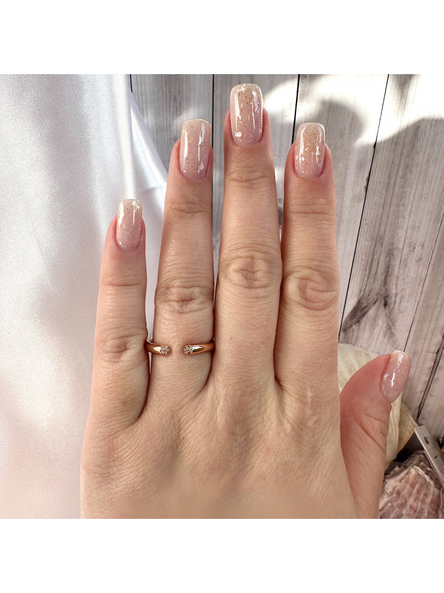 Кольцо "Есть контакт" (универсальный размер) в золоте, Xuping Jewelry Кольцо "Есть контакт" (универсальный размер) в золоте, Xuping Jewelry