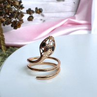 Кольцо "Королевская Змея" в позолоте (16-21), Xuping Jewelry