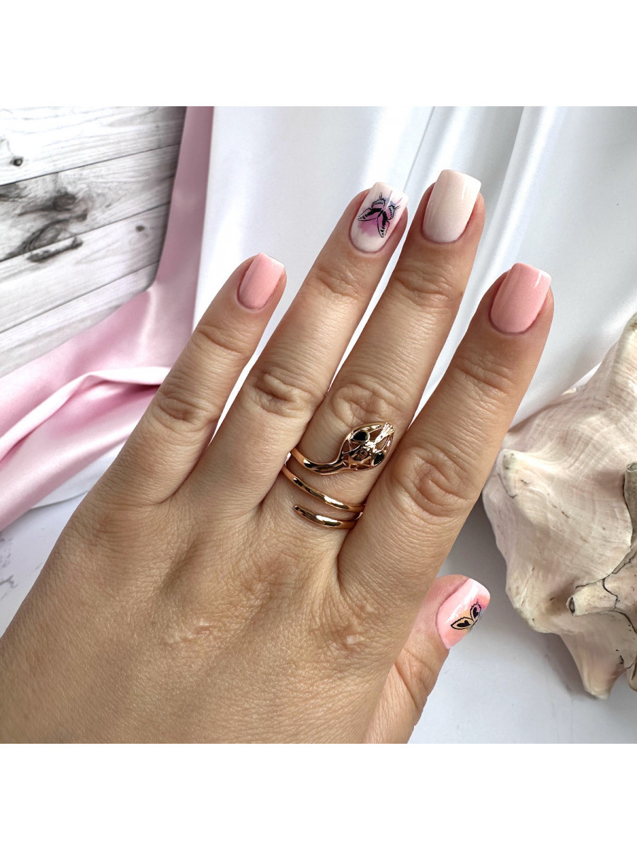 Кольцо "Королевская Змея" в позолоте (16-21), Xuping Jewelry Кольцо "Королевская Змея" в позолоте (16-21), Xuping Jewelry