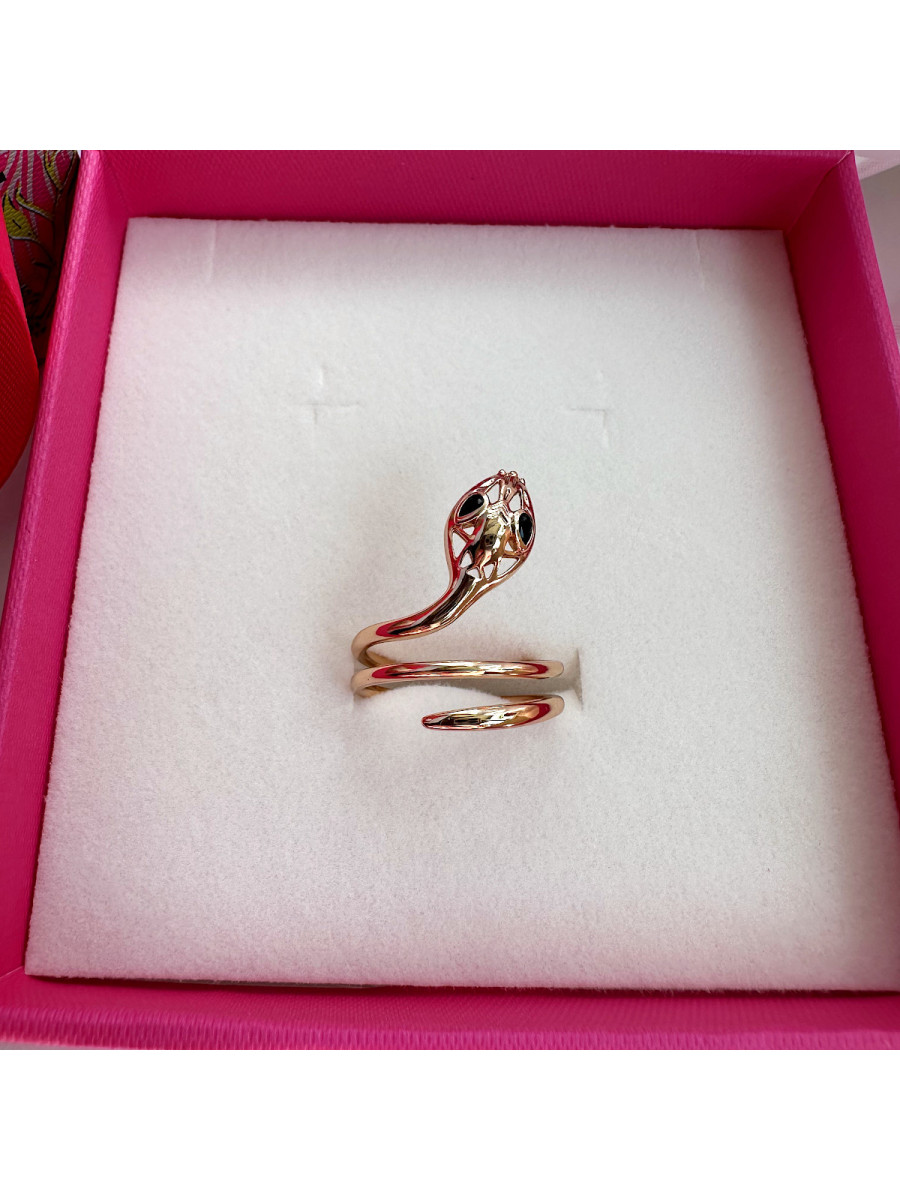 Кольцо "Королевская Змея" в позолоте (16-21), Xuping Jewelry Кольцо "Королевская Змея" в позолоте (16-21), Xuping Jewelry