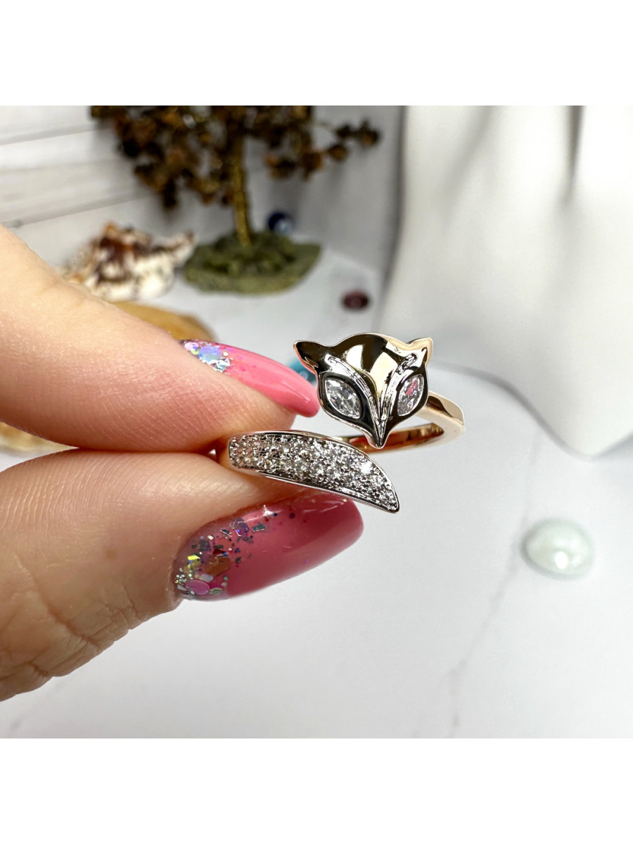 Женское кольцо на палец Лиса (позолота), Xuping Jewelry
