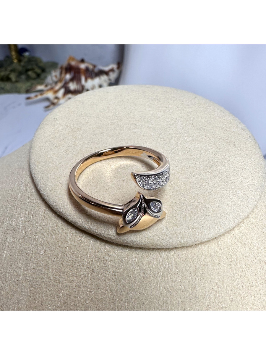 Женское кольцо на палец Лиса (позолота), Xuping Jewelry