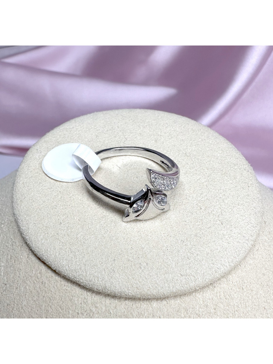 Кольцо "Серебристая Лиса" с цирконами, Xuping Jewelry Кольцо "Серебристая Лиса" с цирконами, Xuping Jewelry