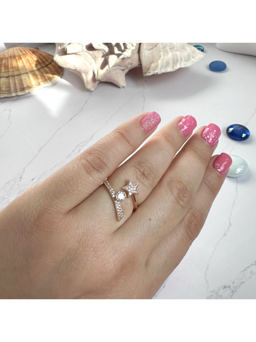 Кольцо Xuping Jewelry с луной и звездой, разъёмное Кольцо Xuping Jewelry с луной и звездой, разъёмное