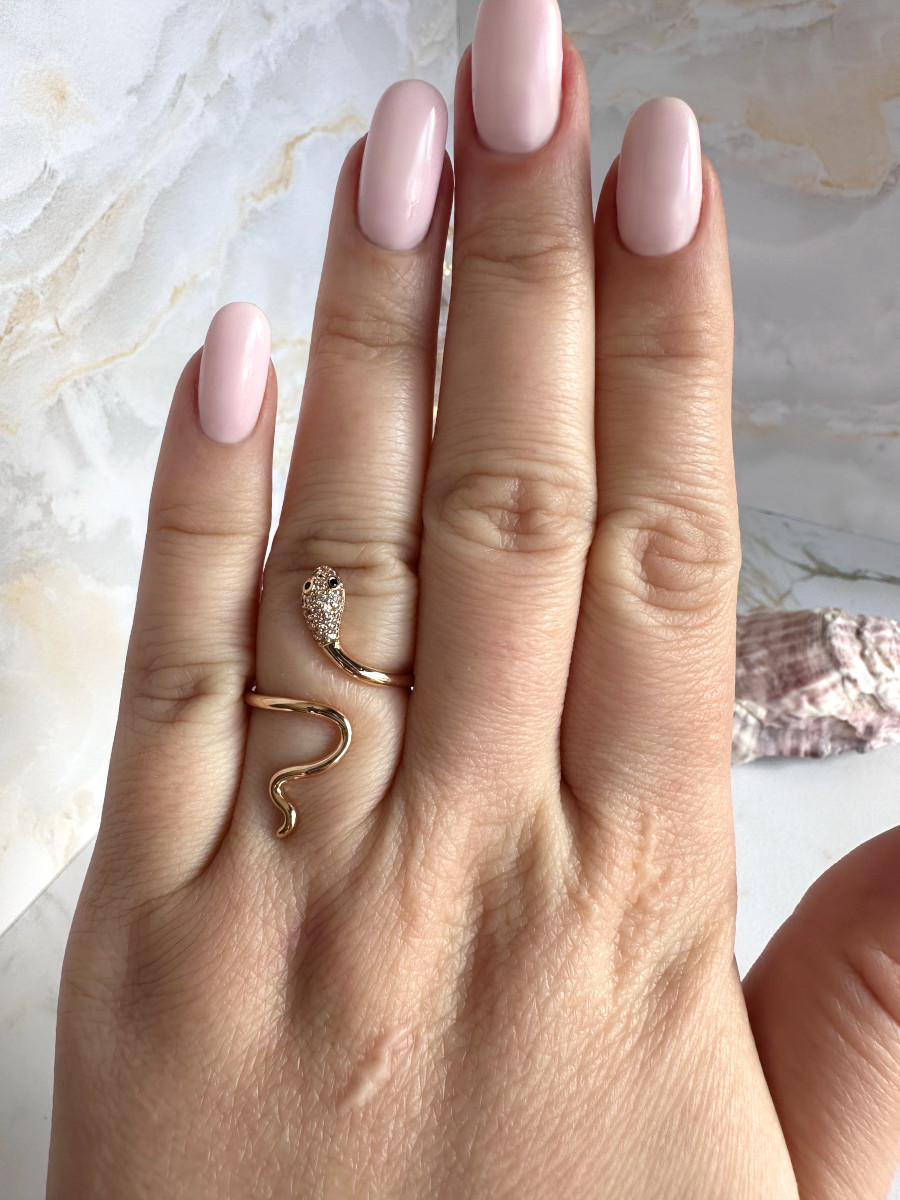 Кольцо со змеёй "Ползучая тайна" (16-20), Xuping Jewelry