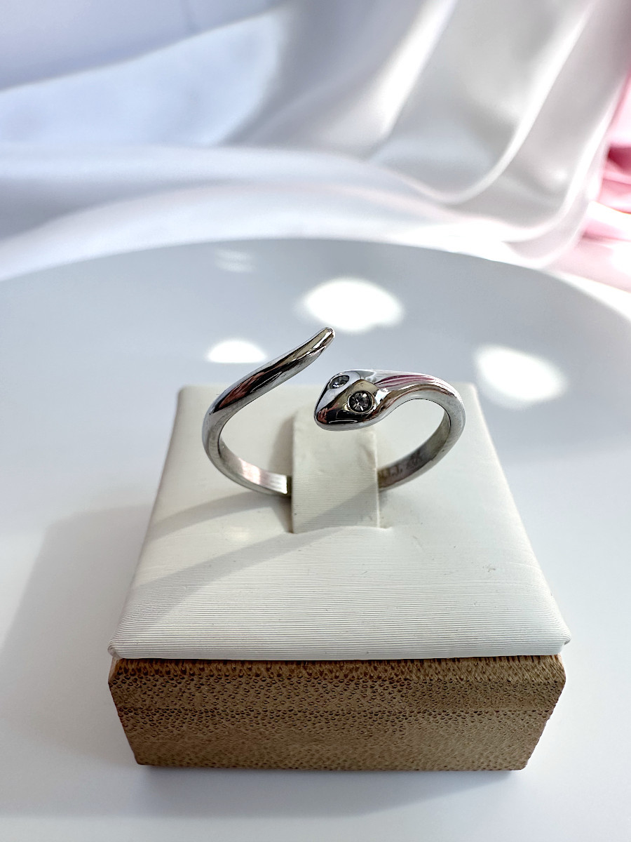 Кольцо-змея "Кассава" в серебре (15-20), Xuping Jewelry