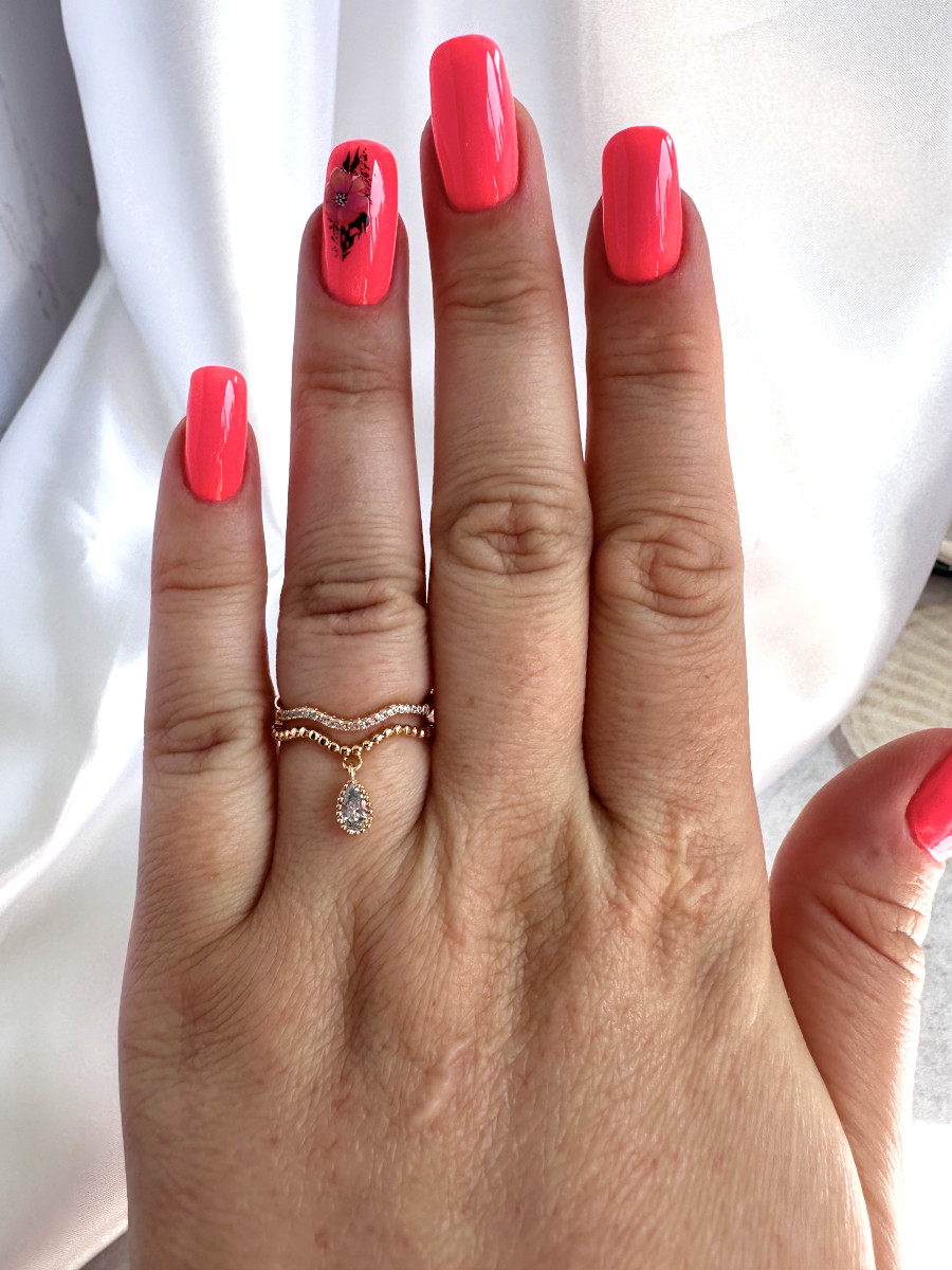 Кольцо с подвеской-каплей (16-20), Xuping Jewelry Кольцо с подвеской-каплей (16-20), Xuping Jewelry
