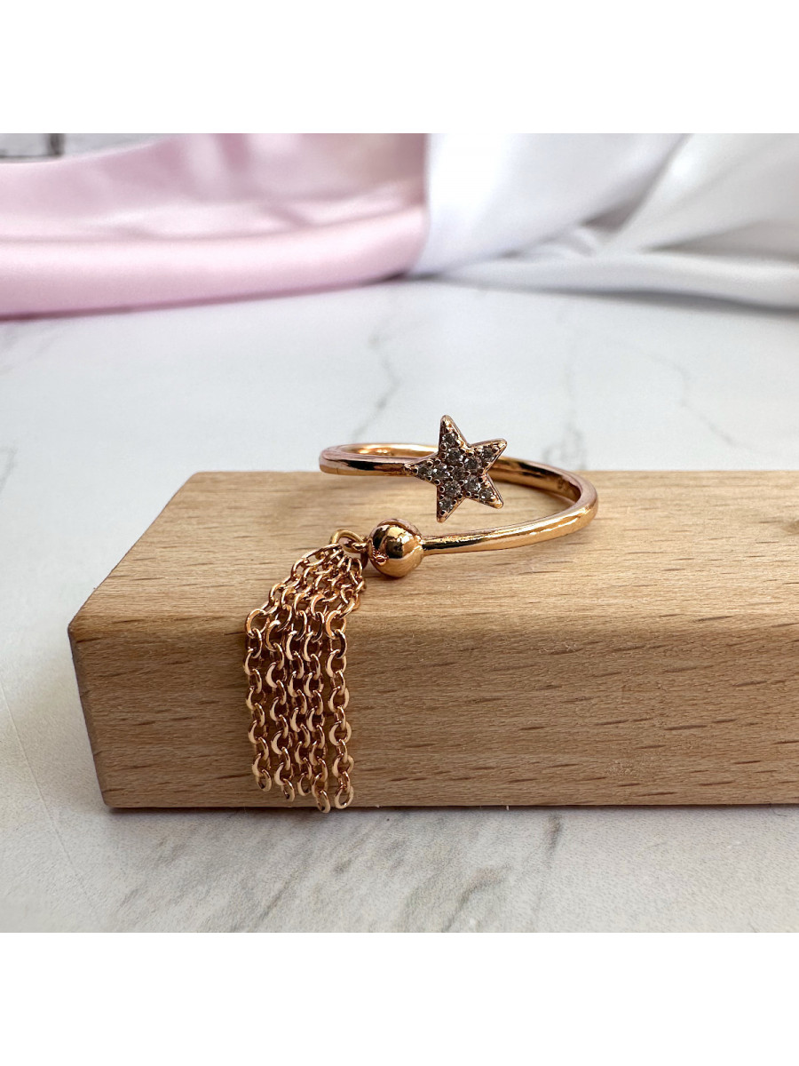 Кольцо со звездой и подвеской-кисточкой (16-21), Xuping Jewelry
