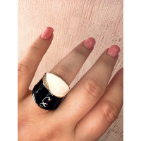 Широкое кольцо "День и Ночь" (размер 18), Xuping Jewelry