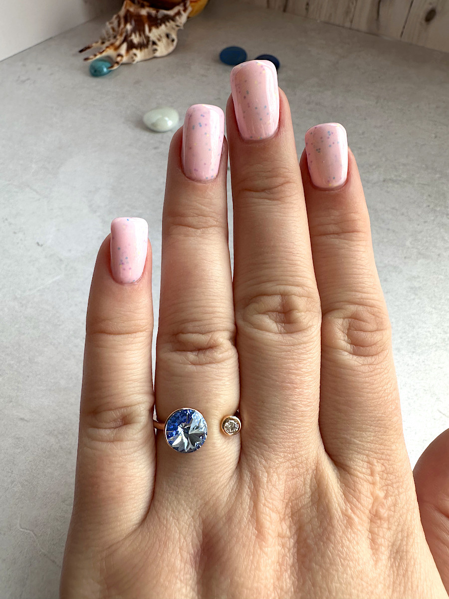 Кольцо "Sky" с синим кристаллом Сваровски (16-20), Xuping Jewelry