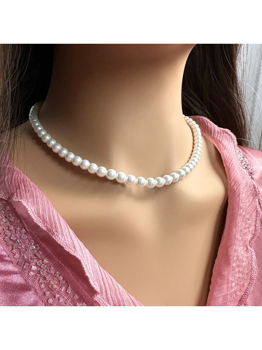 Жемчужный комплект украшений: бусы и серьги Xuping Jewelry Жемчужный комплект украшений: бусы и серьги Xuping Jewelry