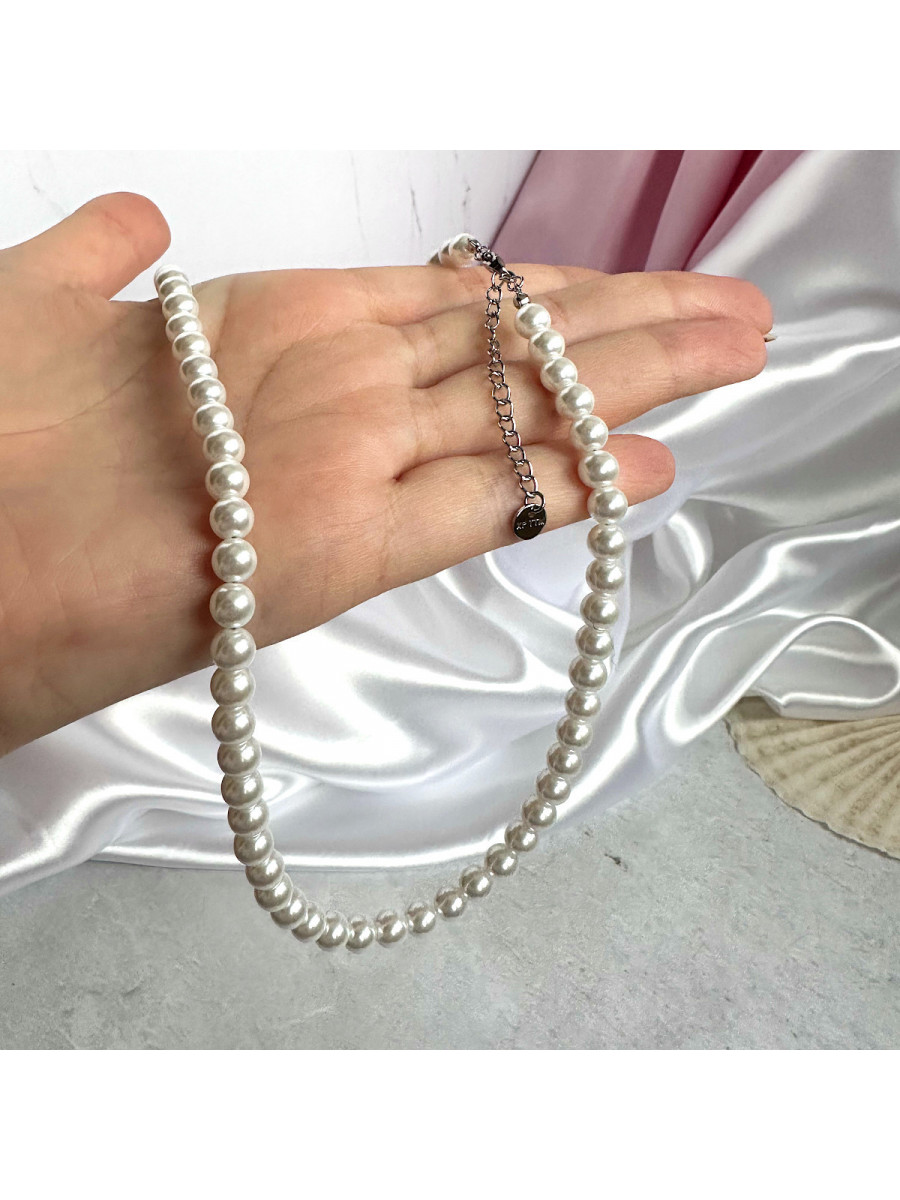 Жемчужный комплект украшений: бусы и серьги Xuping Jewelry Жемчужный комплект украшений: бусы и серьги Xuping Jewelry