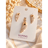 Комплект украшений "Крылья ангела": подвеска и серьги Xuping Jewelry
