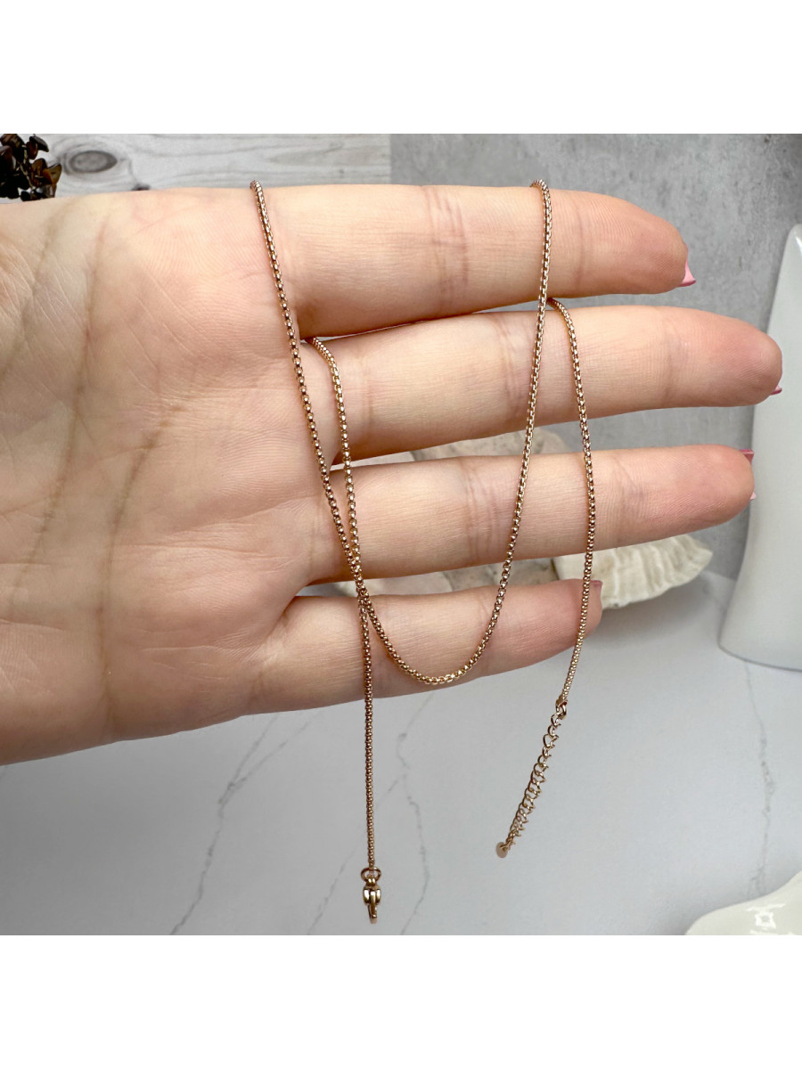 Цепочка на шею с регулируемой длиной 40-45 см., венецианское плетение, Xuping Jewelry Цепочка на шею с регулируемой длиной 40-45 см., венецианское плетение, Xuping Jewelry