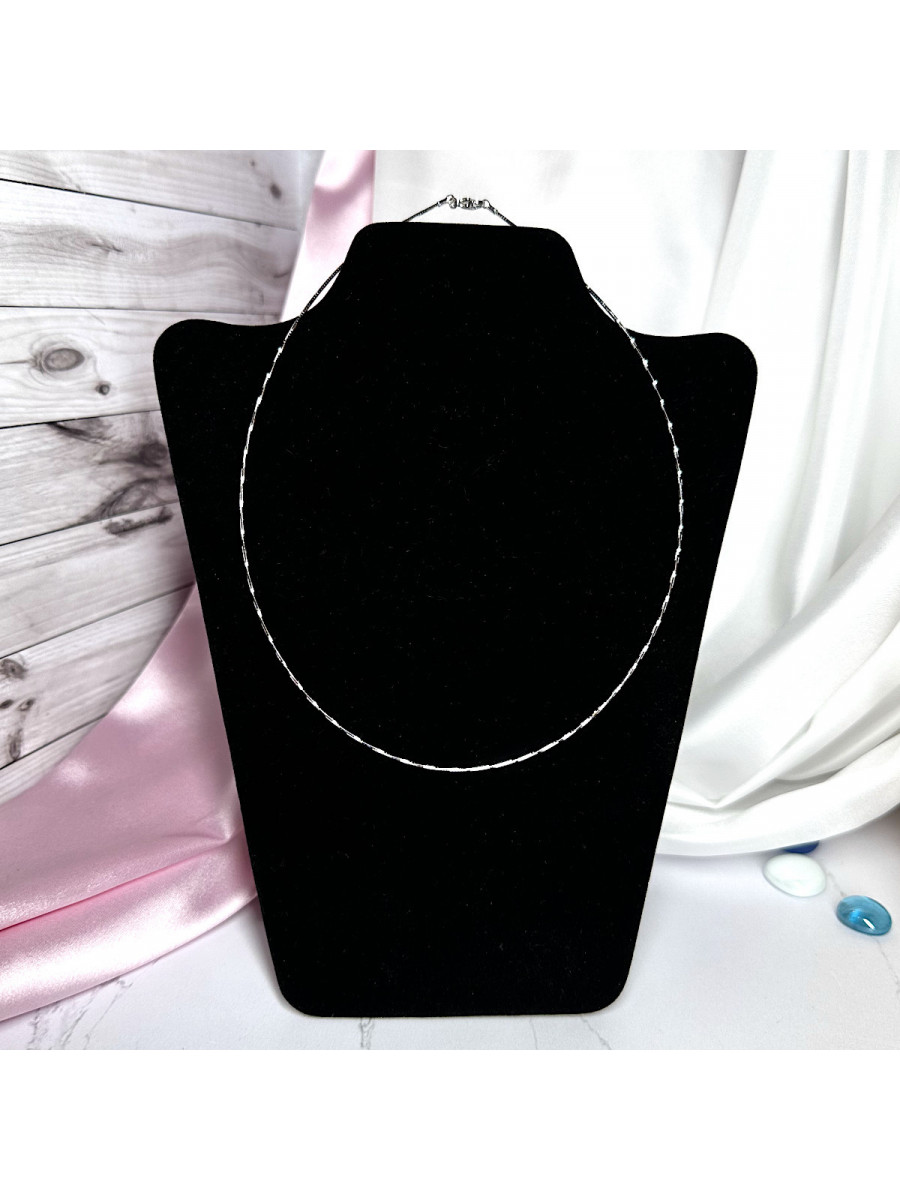 Чокер-струна в серебре 44 см. x 1 мм. Xuping Jewelry