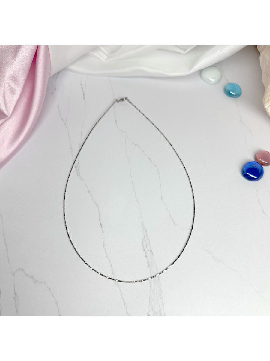 Чокер-струна в серебре 44 см. x 1 мм. Xuping Jewelry