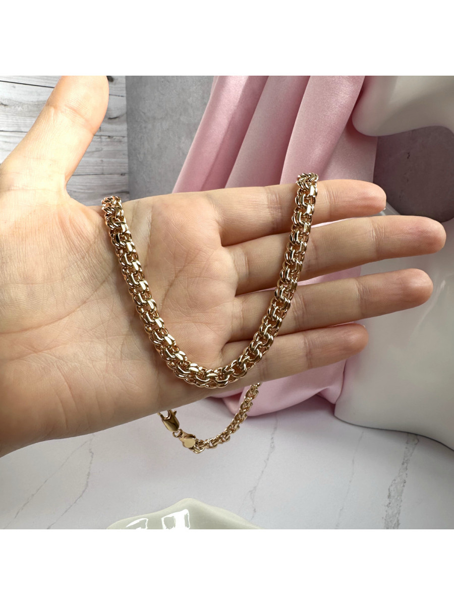 Цепочка-чокер для мужчин и женщин 45 x 0.7 см., плетение Бисмарк, Xuping Jewelry