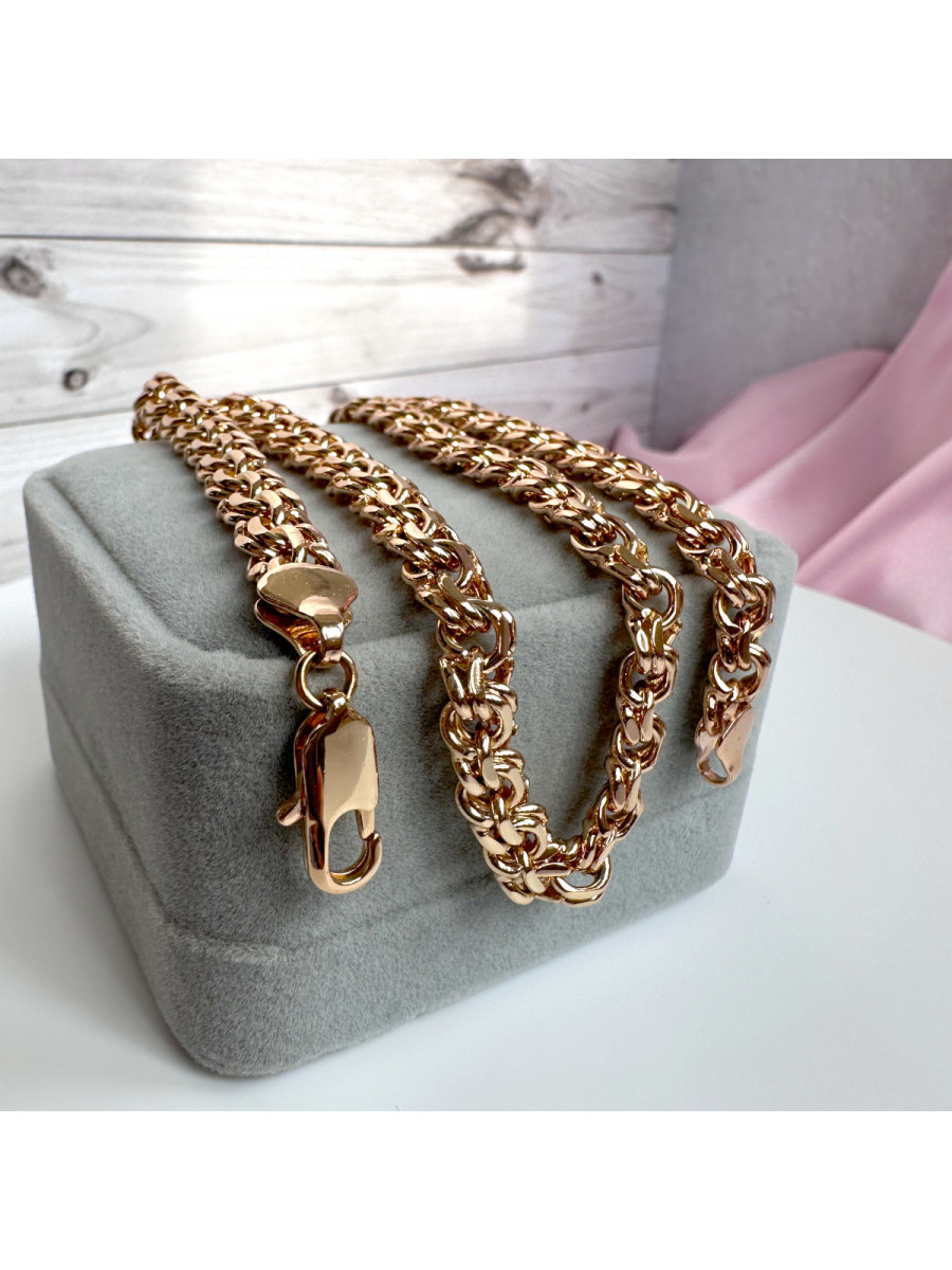 Цепочка-чокер для мужчин и женщин 45 x 0.7 см., плетение Бисмарк, Xuping Jewelry