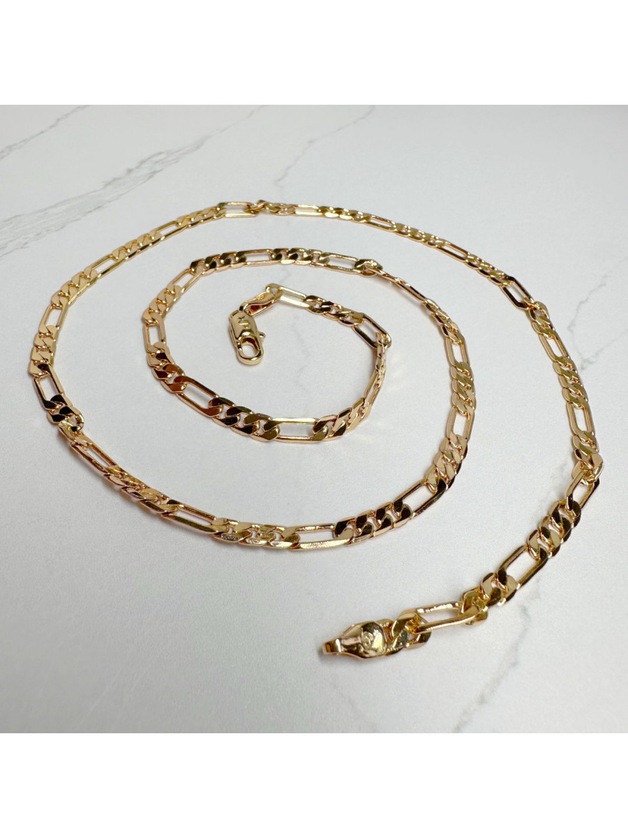 Цепочка на шею с плетением Фигаро (55 см.) Xuping Jewelry, позолота Цепочка на шею с плетением Фигаро (55 см.) Xuping Jewelry, позолота