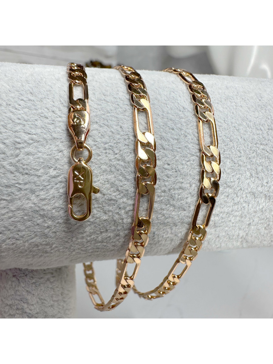 Цепочка на шею с плетением Фигаро (55 см.) Xuping Jewelry, позолота Цепочка на шею с плетением Фигаро (55 см.) Xuping Jewelry, позолота