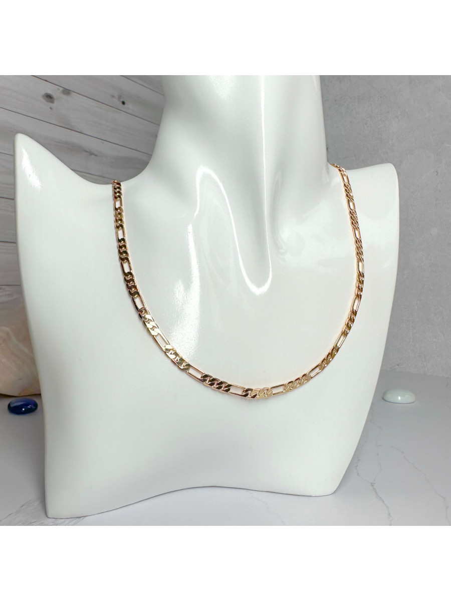 Цепочка на шею с плетением Фигаро (55 см.) Xuping Jewelry, позолота Цепочка на шею с плетением Фигаро (55 см.) Xuping Jewelry, позолота