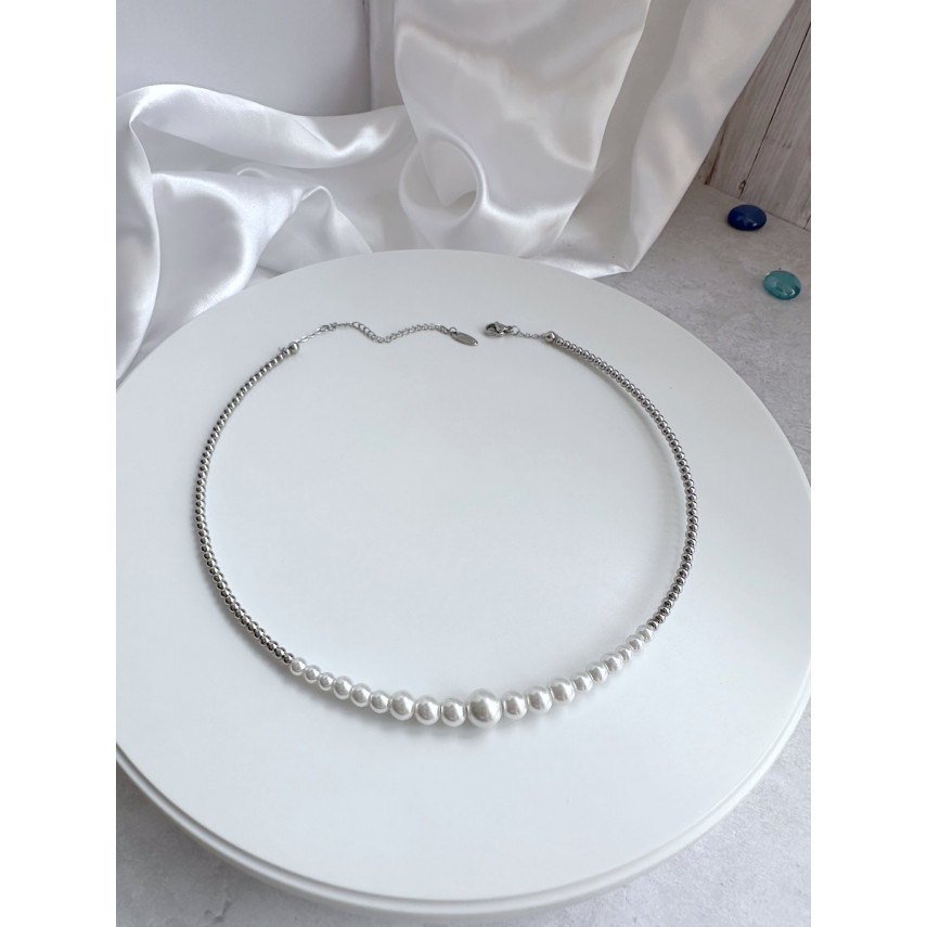 Гибкое колье-чокер с шариками и жемчужинами, Xuping Jewelry