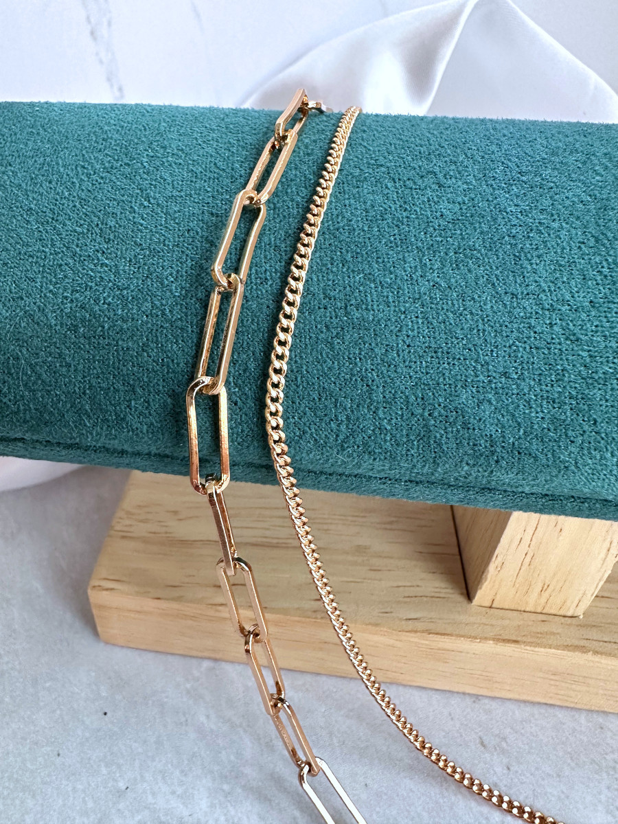 Двойное колье-галстук со звездой, Xuping Jewelry Двойное колье-галстук со звездой, Xuping Jewelry
