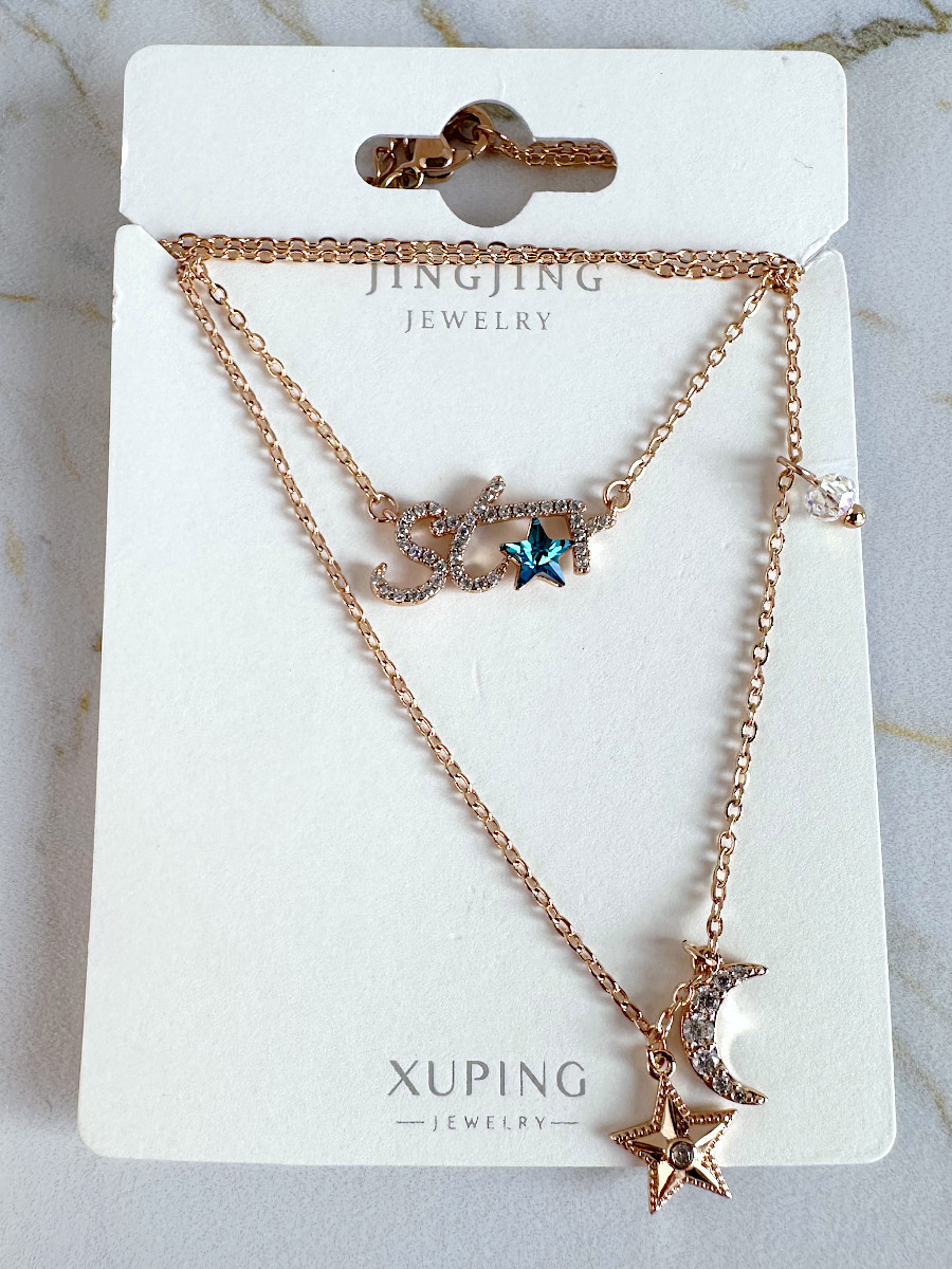 Двухслойное колье "Star", Xuping Jewelry