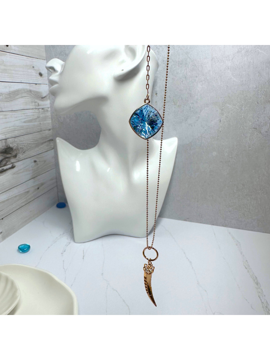 Длинное колье "Рог изобилия" с кристаллом Swarovski (94-99 см.), Xuping Jewelry Длинное колье "Рог изобилия" с кристаллом Swarovski (94-99 см.), Xuping Jewelry