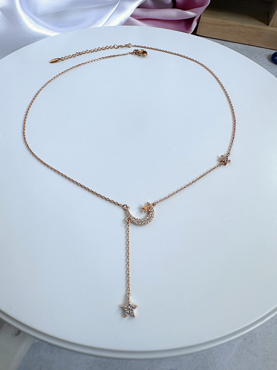 Восточное колье-галстук "Месяц и звезда", Xuping Jewelry