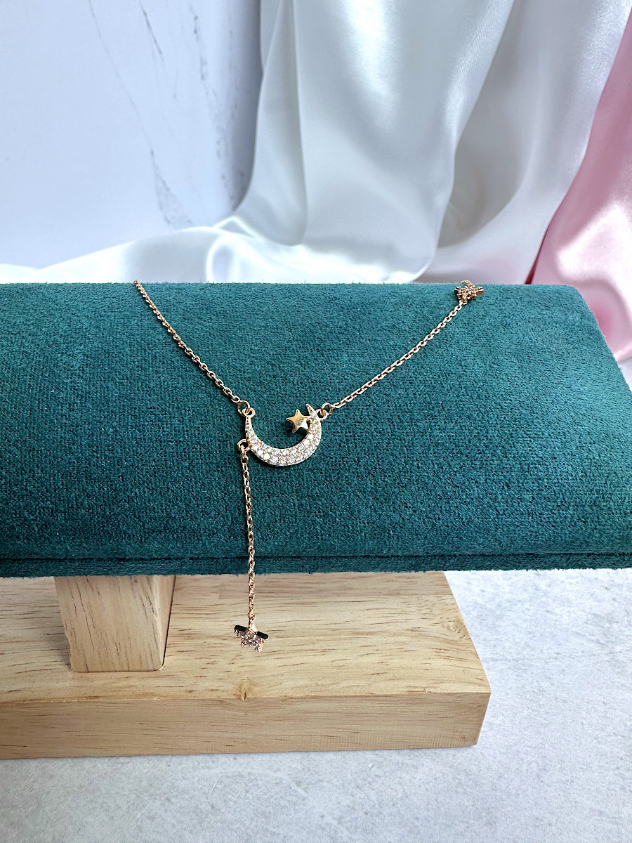 Восточное колье-галстук "Месяц и звезда", Xuping Jewelry