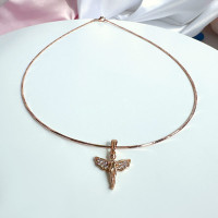 Колье на цепочке-струне с подвеской-ангелом, Xuping Jewelry