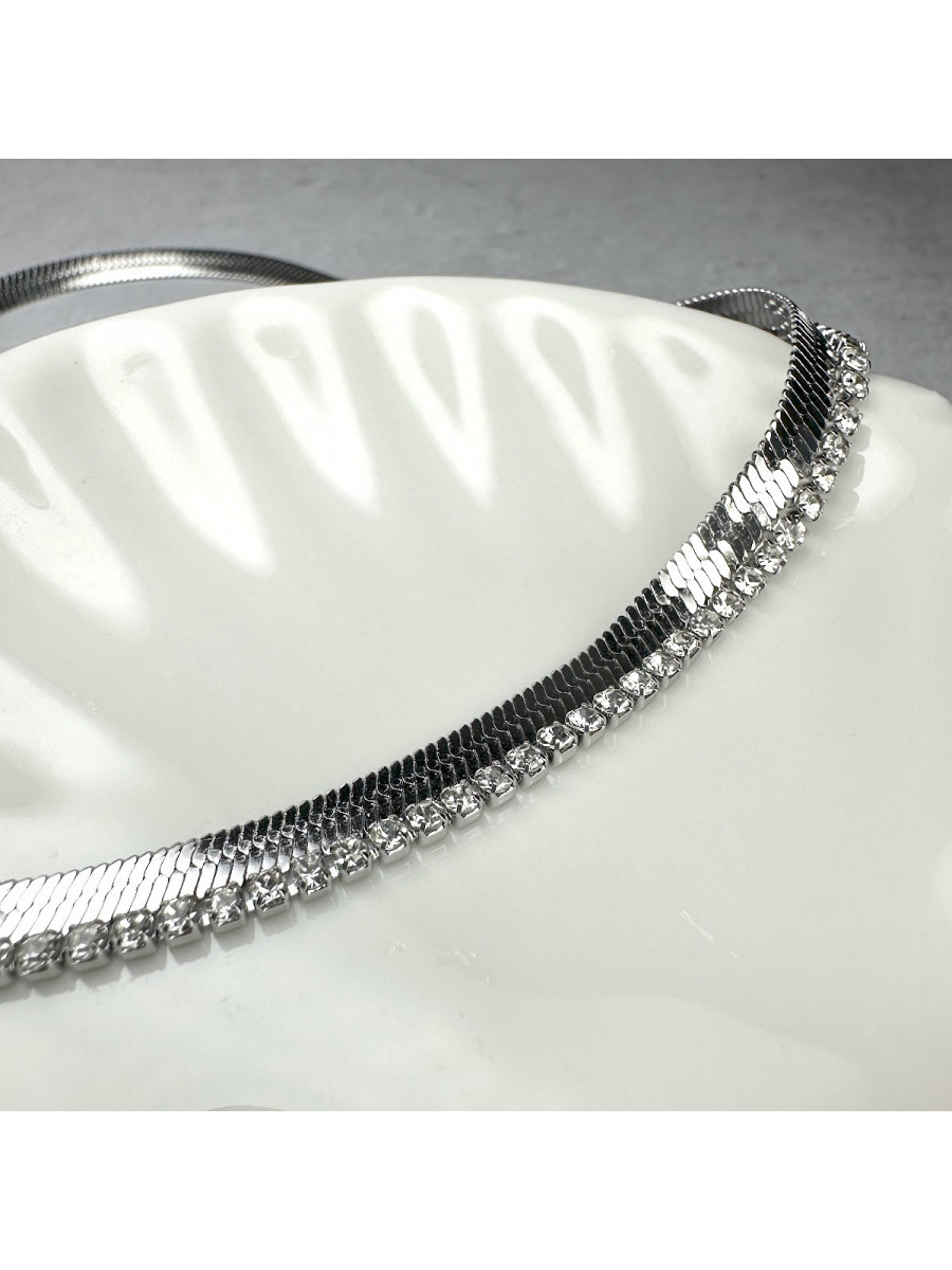 Ленточное колье с фианитами, Xuping Jewelry