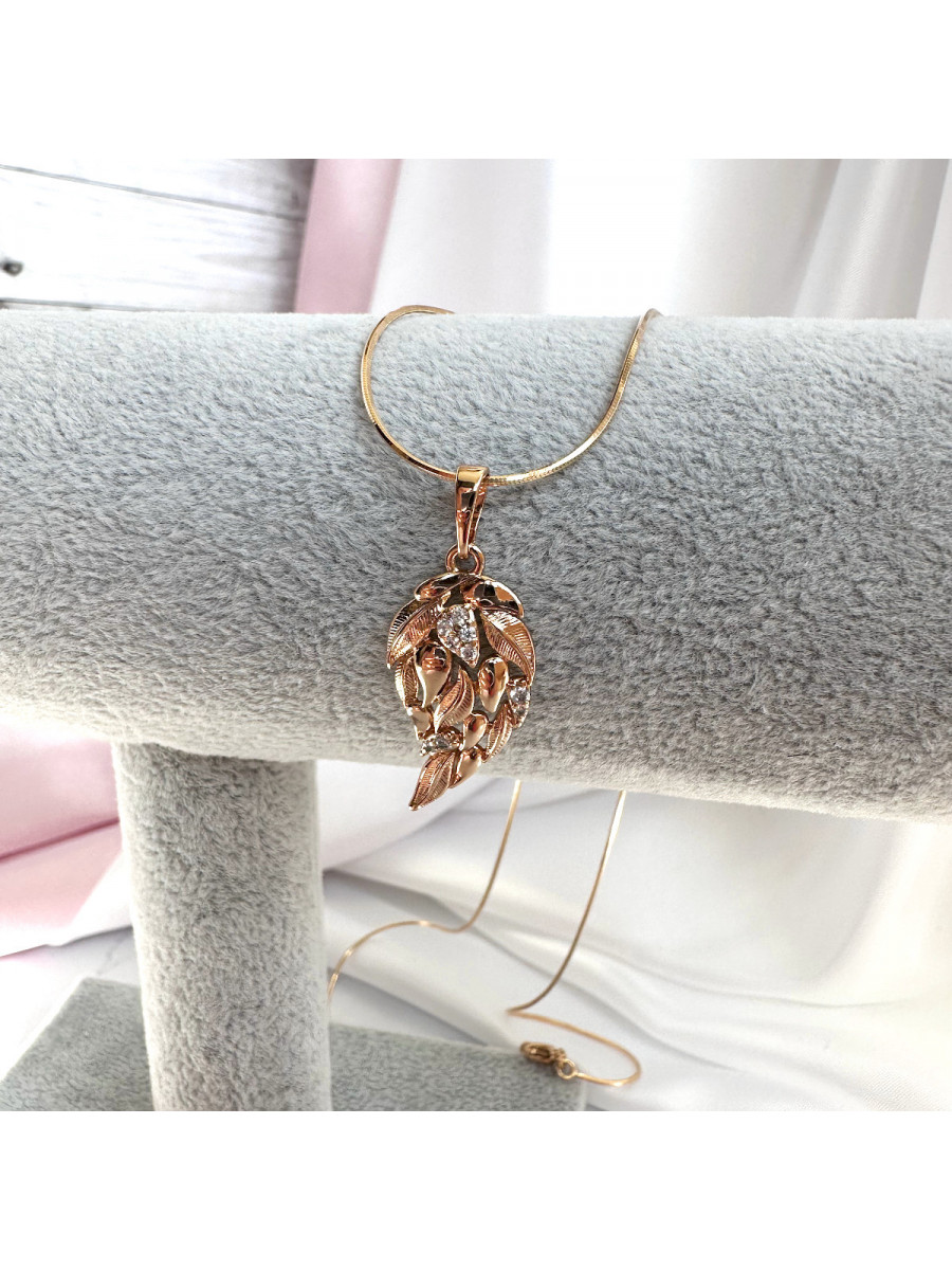 Подвеска "Крыло ангела" на цепочке 55 см., Xuping Jewelry