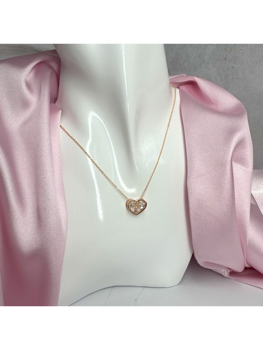 Кулон сердце с Древом жизни на цепочке, Xuping Jewelry