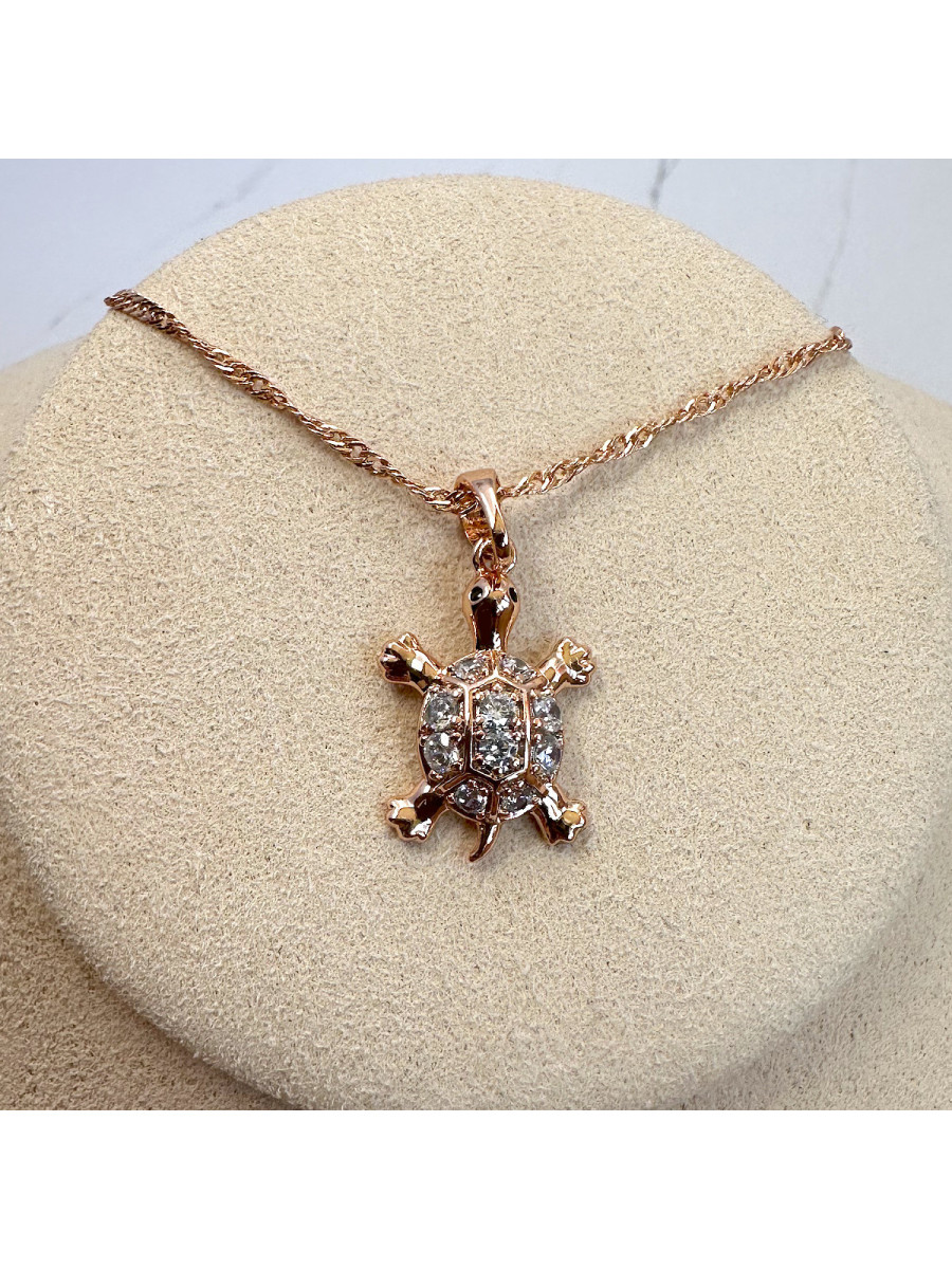 Подвеска "Мудрая Черепаха" с цепочкой 45 см., Xuping Jewelry Подвеска "Мудрая Черепаха" с цепочкой 45 см., Xuping Jewelry