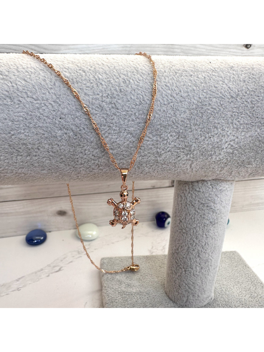 Подвеска "Мудрая Черепаха" с цепочкой 45 см., Xuping Jewelry Подвеска "Мудрая Черепаха" с цепочкой 45 см., Xuping Jewelry