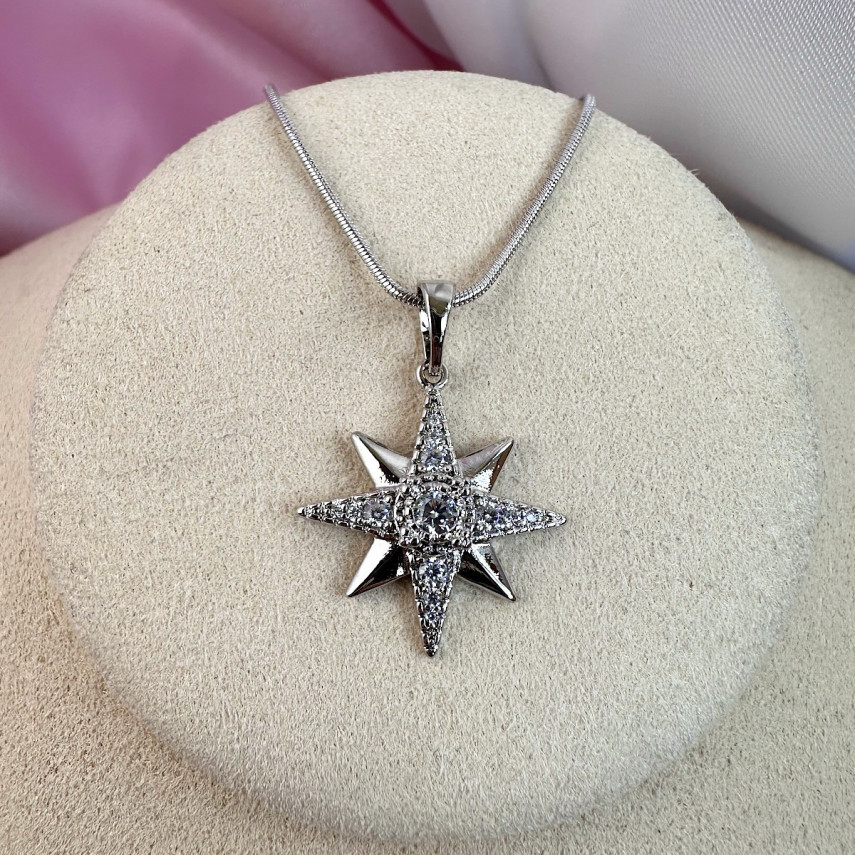 Подвеска "Путеводная звезда" с цепочкой 50 см., Xuping Jewelry